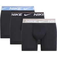 Nike Dri-FIT Ultra Comfort Boxershort Brief 3-Pack Zwart Grijs Lichtblauw - thumbnail