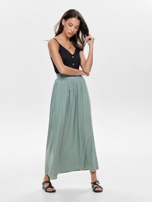 ONLY maxi rok ONLVENEDIG met plooien lichtgroen ONLY maxi rok ONLVENEDIG met plooien lichtgroen