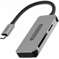 Sitecom MD-066 geheugenkaartlezer Zwart, Grijs USB 3.2 Gen 1 (3.1 Gen 1) Type-C - thumbnail