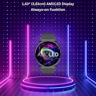 Smartwatch beafon WATCH 401 43 mm 1,43" Zwart Zilverkleurig