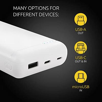 Intenso XS20000 Zusatzakku LiPo 20000 mAh 7313552 powerbank Lithium-Polymeer (LiPo) Wit