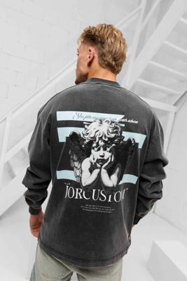 Jorcustom Angel2.0 Longsleeve T-Shirt Heren Donkergrijs - Maat L - Kleur: Donkergrijs | Soccerfanshop