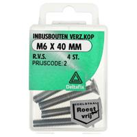 Inb.bout verz.kop m6x40mm rvs 4st Deltafix - Deltafix - thumbnail