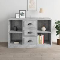 Dressoir 104,5x35,5x67,5 cm bewerkt hout betongrijs - thumbnail