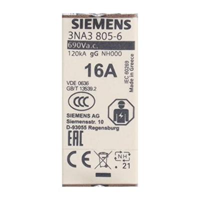 Siemens 3NA38056 Zekeringsinzetstuk Afmeting zekering : 0 16 A 690 V 3 stuk(s) Siemens 3NA38056 Zekeringsinzetstuk Afmeting zekering : 0 16 A 690 V 3 stuk(s)