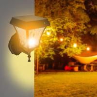 V-TAC VT-982-S Solar Wandlamp - IP65 Waterdicht - Mat Zwart - 2W - 110 Lumen - 3IN1 - thumbnail