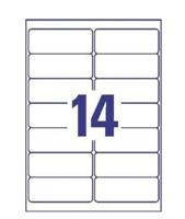 Etiket Avery L7163-250 99.1x38.1mm wit 3500 etiketten - thumbnail