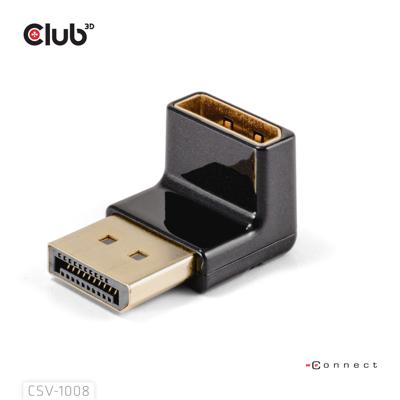 club3D CAC-1008 DisplayPort Adapter [1x DisplayPort stekker - 1x DisplayPort bus] Zwart