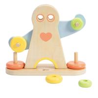 Classic World houten hercules weegschaal, 7dlg. - thumbnail
