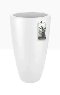elho Pure Soft Round High Bloempot Ø 35 cm - Wit