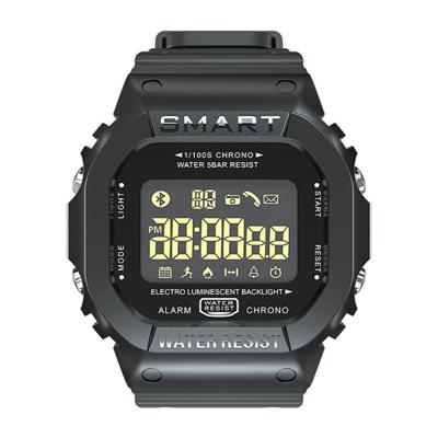 EX16T 1 21 inch LCD-scherm slimme horloge 50m waterdicht ondersteuning stappenteller/oproep herinnering/Motion monitoring/remote camera (zwart)