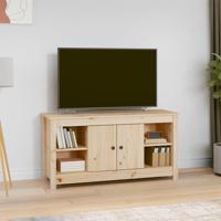Tv-meubel 103x36,5x52 cm massief grenenhout - thumbnail