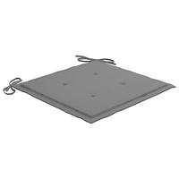 Tuinstoelen 8 st met kussens massief teakhout - thumbnail