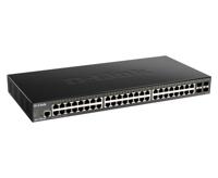 DGS 1250-52X - Switch - L3 Lite - intelligent - 48 x 10/100/1000 + 4 x 10 Gigabit SFP+ - rack-uitvoering - thumbnail