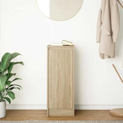 Dressoir 29,5x34x76 cm bewerkt hout sonoma eikenkleurig Dressoir 29,5x34x76 cm bewerkt hout sonoma eikenkleurig