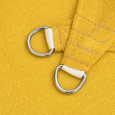 VidaXL Zonnezeil 160 g/m² 3/4x2 m hdpe geel