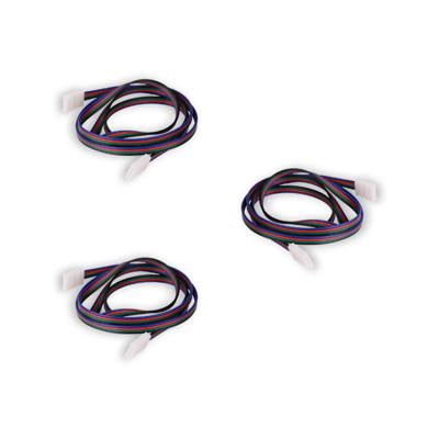 3x RGB Koppelstuk met kabel 100 cm soldeervrij