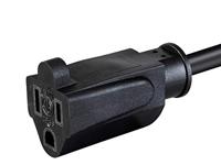 Monoprice Extension Cord - 4,5 m - zwart | NEMA 5-15P naar NEMA 5-15R, 14AWG, 15A, SJT, 120V - thumbnail
