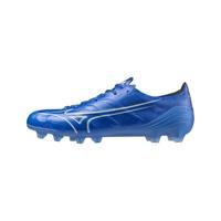 Mizuno Alpha Elite Gras Voetbalschoenen (FG) Blauw Wit Goud - thumbnail