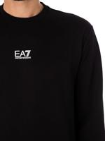 EA7 Emporio Armani 8NPM30 Sweater Heren Zwart/Wit - Maat L - Kleur: Zwart | Soccerfanshop - thumbnail