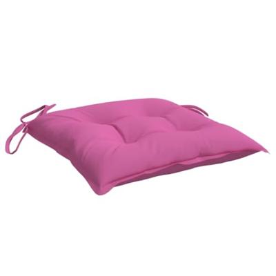 VidaXL Stoelkussens 2 st 40x40x7 cm stof roze