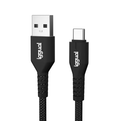 Kabel USB A naar USB-C iggual IGG320006 Zwart 1,8 m Kabel USB A naar USB-C iggual IGG320006 Zwart 1,8 m