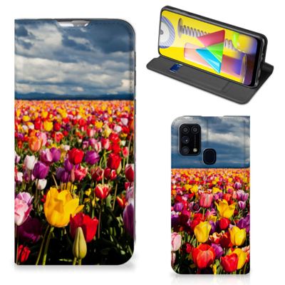 Samsung Galaxy M31 Smart Cover Tulpen