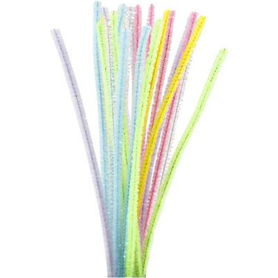 Creativ Company Chenille draad pastelkleuren, 24st. Creativ Company Chenille draad pastelkleuren, 24st.