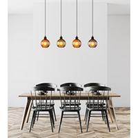 Globo HanglampZumba gekleurd glas 4-lichts - 15638-4 - thumbnail