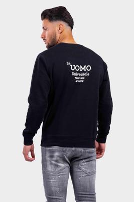 24 Uomo Universale Sweater Heren Zwart - Maat L - Kleur: Zwart | Soccerfanshop