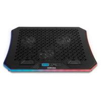 Laptopsteun met Ventilator Krom NXKROMKOOLER RGB 19" - thumbnail