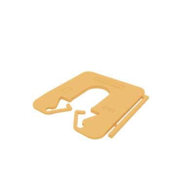 Milli-Max vulplaat 50x50x2mm geel (200st)