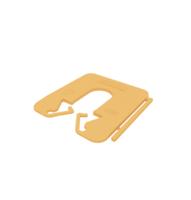 Milli-Max vulplaat 50x50x2mm geel (200st) - thumbnail