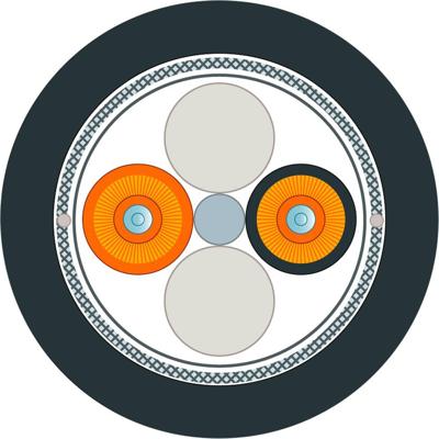 Siemens 6XV18736GT30 Glasvezel Optische vezel Aansluitkabel Zwart, Oranje 50/125 µ Multimode OM2