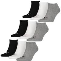 Puma Sneakersokken Plain 9-pack Zwart / Wit / Grijs-47/49 - thumbnail