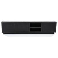 Eleonora TV-meubel 'Helsinki' Eiken, kleur Zwart, 200cm - thumbnail