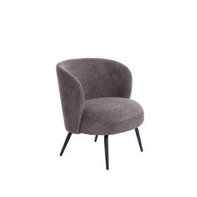 Light & Living Fauteuil 'Dieyda' Bouclé, kleur Bruin Light & Living Fauteuil 'Dieyda' Bouclé, kleur Bruin