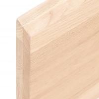 Bureaublad 100x40x4 cm onbehandeld massief eikenhout - thumbnail
