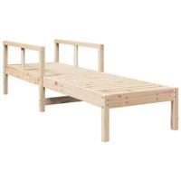 Ligstoel 199,5x62x55 cm massief grenenhout - thumbnail