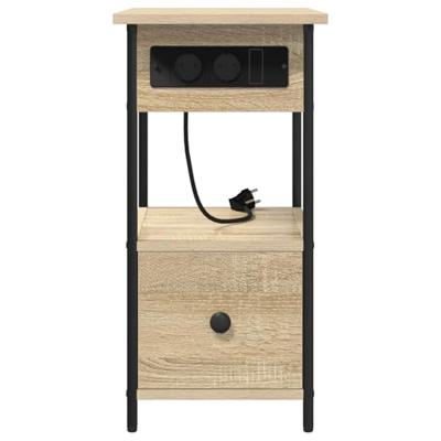 Nachtkastje met lade Sonoma eiken 60 x 30 x 61 cm Bewerkt hout