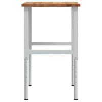 Werkbank 100x60x(71,5-98) cm eikenhout lichtbruin - thumbnail