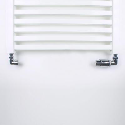Riko luxe Thermostatische radiator aansluitset haaks verkeerd links Riko luxe Thermostatische radiator aansluitset haaks verkeerd links