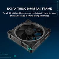 ASUS Prime MR120 Fan ARGB Reverse Black 3in1 Computer behuizing Ventilator 12 cm Zwart 3 stuk(s) - thumbnail