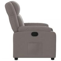 Fauteuil verstelbaar stof taupe - thumbnail