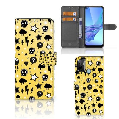 Telefoonhoesje met Naam OPPO A53 | OPPO A53s Punk Geel Telefoonhoesje met Naam OPPO A53 | OPPO A53s Punk Geel