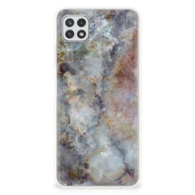 Samsung Galaxy A22 5G | TPU | Siliconen hoesje | Marmer Grijs