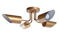 Plafondlamp DKD Home Decor Gouden Metaal 50 W 70 x 70 x 20 cm - thumbnail