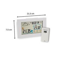 Fackelmann Tecno draadl. digitaal weerstation, klok en usb wit - thumbnail