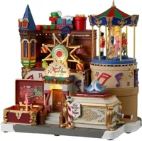 Lemax the merry music box bewegend kersthuisje Caddington Village 2024 - thumbnail
