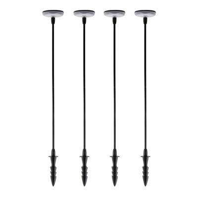 4x Sunflower Solar Tuinlamp Zwart 4x Sunflower Solar Tuinlamp Zwart